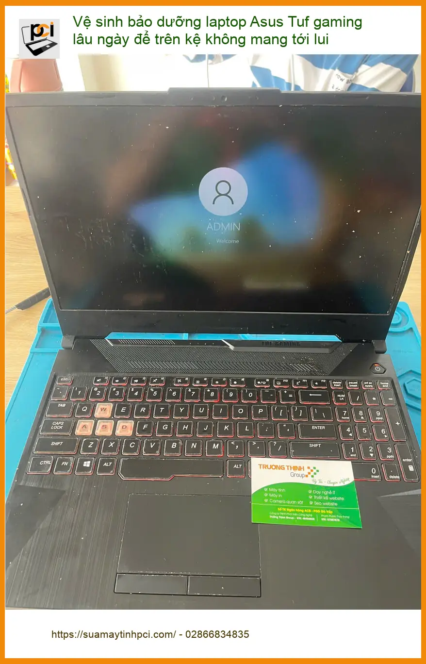 Dịch vụ vệ sinh bảo dưỡng laptop Asus Tuf gaming Phú Nhuận - Cô Mai ảnh thực tế 2