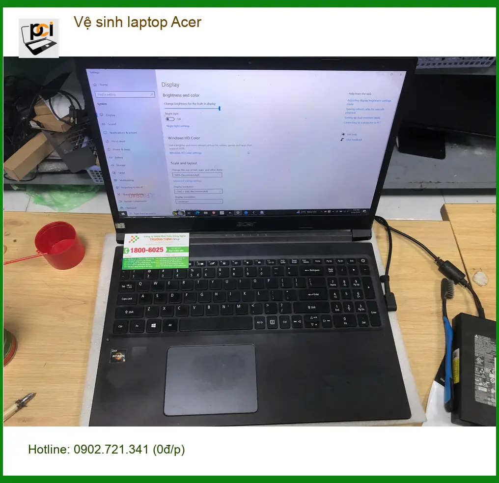 Chị Nguyệt nhân viên văn phòng - Dịch vụ vệ sinh laptop Acer Quận Bình Tân giá rẻ ảnh thực tế 1