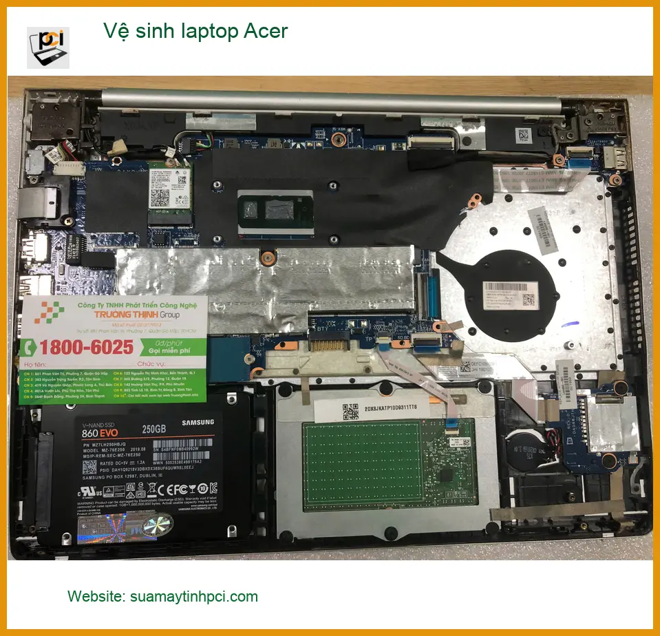 Anh Duy nhân viên thiết kế review dịch vụ vệ sinh laptop Acer Quận Bình Tân ảnh thực tế 1