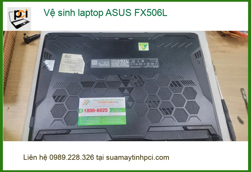 Cô Hằng khó chịu vì máy nóng – Vệ sinh laptop ASUS FX506L Quận Bình Tân