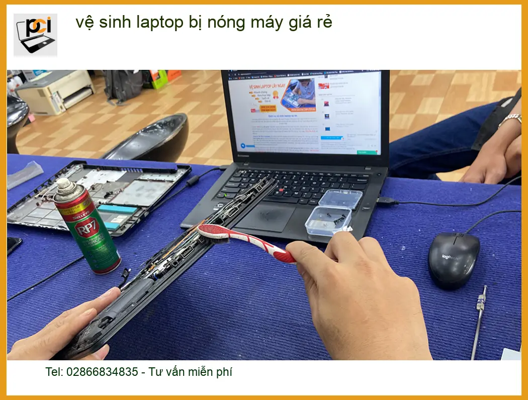 Vệ sinh, sửa laptop bị nóng máy giá rẻ – Trung tâm uy tín TPHCM