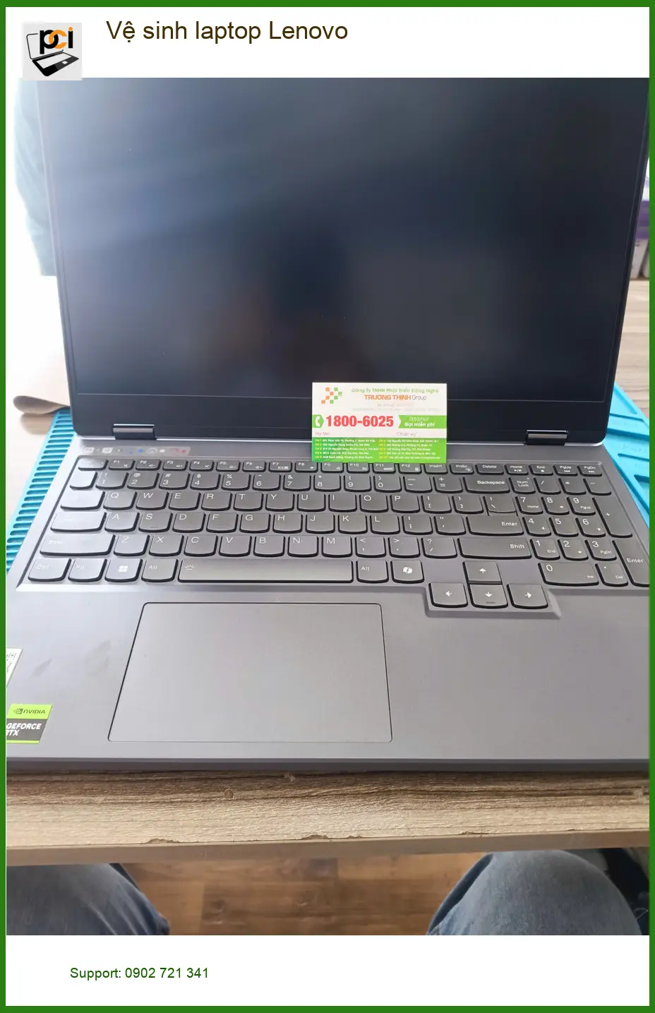 Cô Diệu kế toán ở Tân Phú tìm dịch vụ vệ sinh laptop Lenovo uy tín
