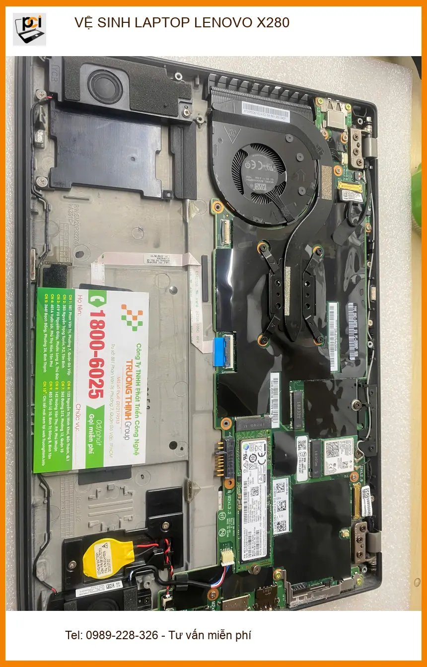 Anh Khải kế toán chia sẻ kinh nghiệm vệ sinh laptop Lenovo X280 Gò Vấp