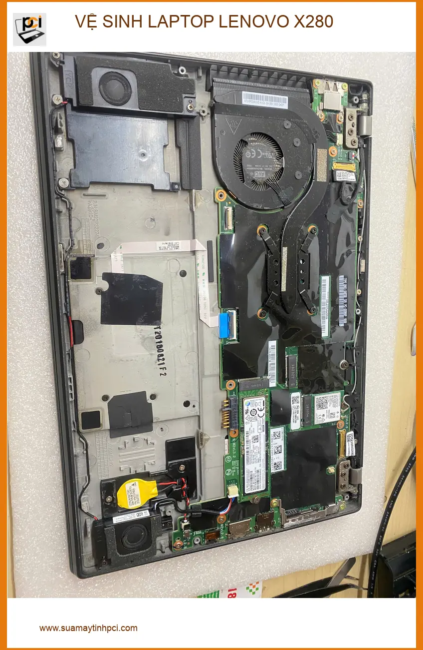 Anh Khải kế toán chia sẻ kinh nghiệm vệ sinh laptop Lenovo X280 Gò Vấp ảnh thực tế 2