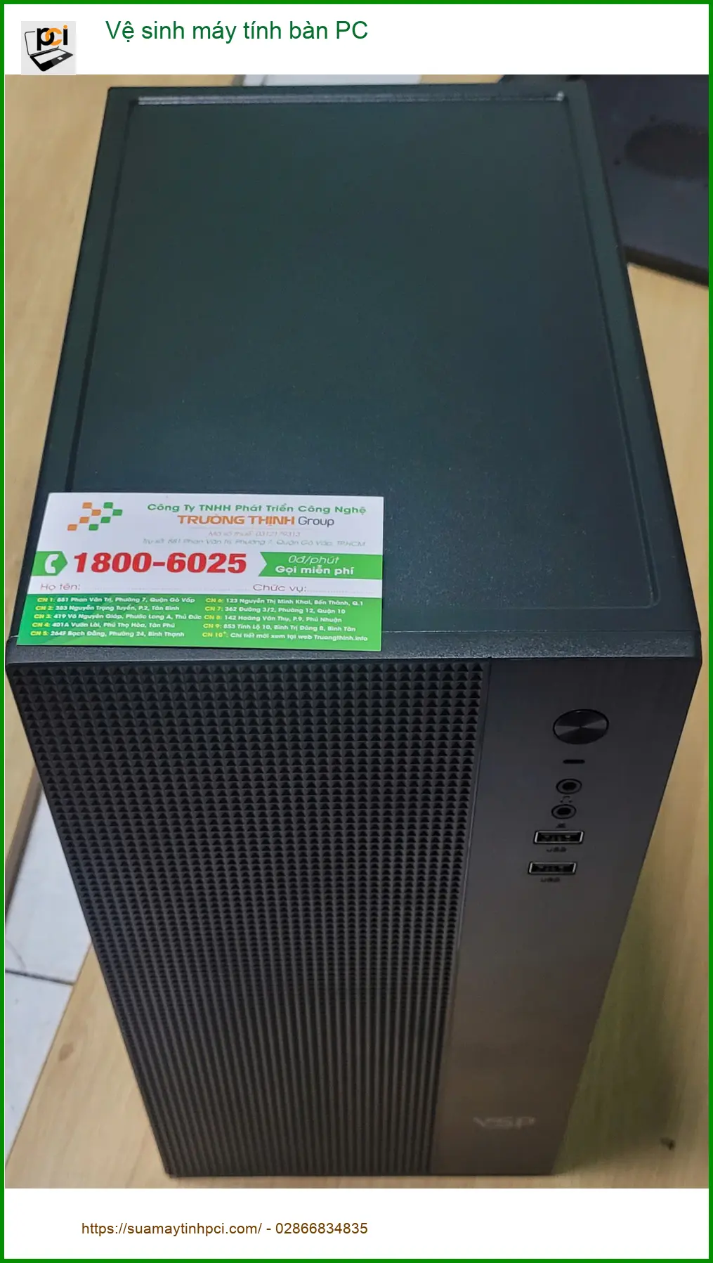 Dịch vụ Vệ sinh máy tính bàn PC Quận Bình Tân Giá rẻ – Cô Thảo hài lòng