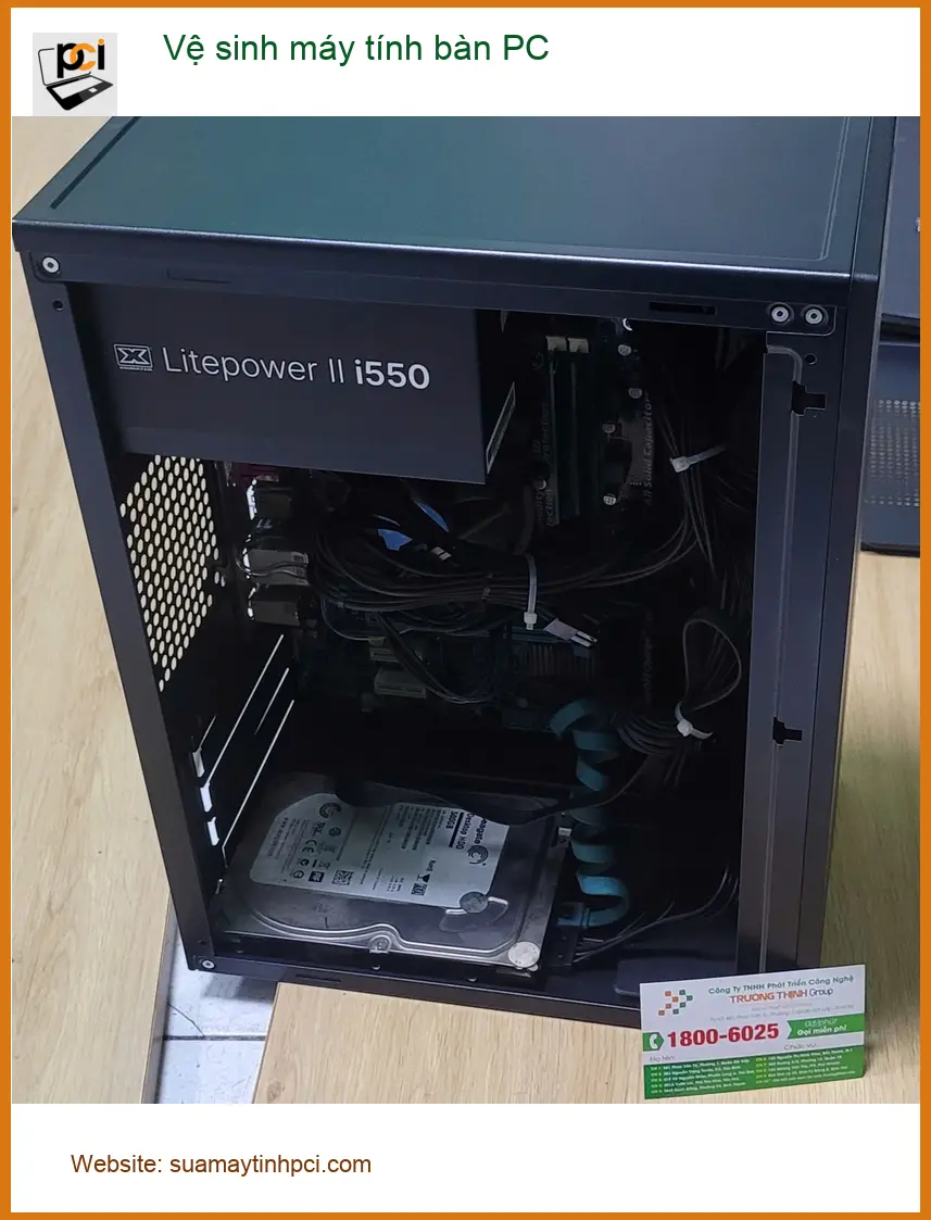 Dịch vụ Vệ sinh máy tính bàn PC Quận Bình Tân Giá rẻ - Cô Thảo hài lòng ảnh thực tế 1