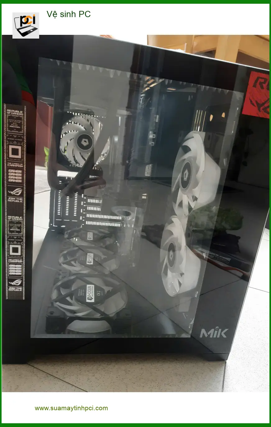 Chị Mai chuyên viên đồ họa cần vệ sinh PC Quận Tân Bình uy tín ảnh thực tế 1