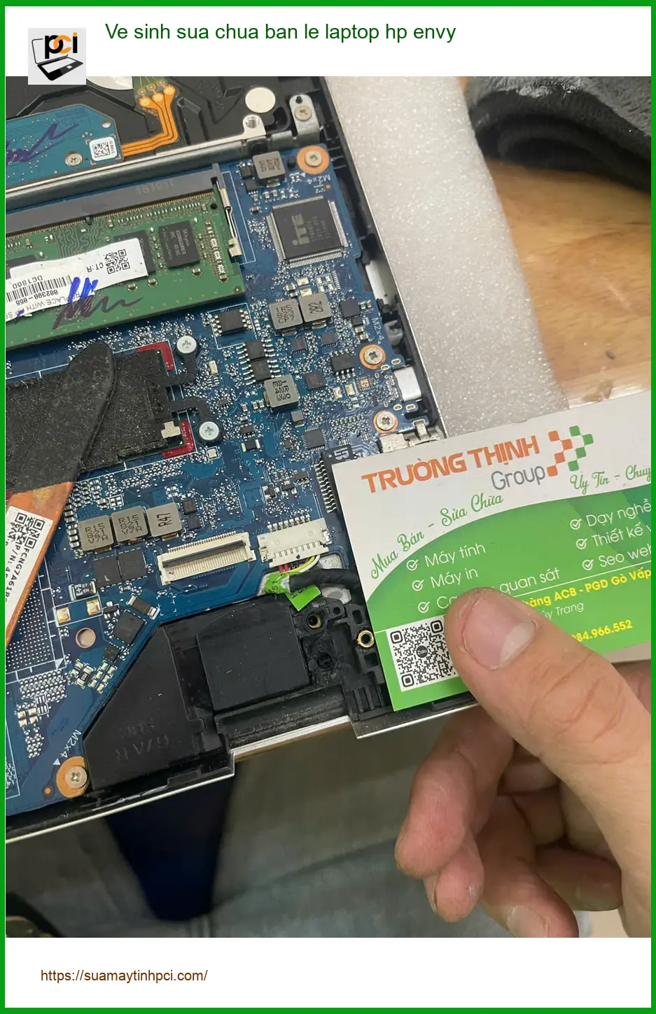 Trung tâm vệ sinh sửa chữa laptop HP Envy Quận Phú Nhuận - Anh Phong IT ảnh thực tế 1