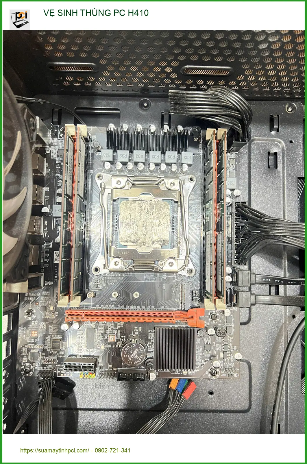 Anh Quang review dịch vụ vệ sinh Thùng PC H410 Quận Gò Vấp