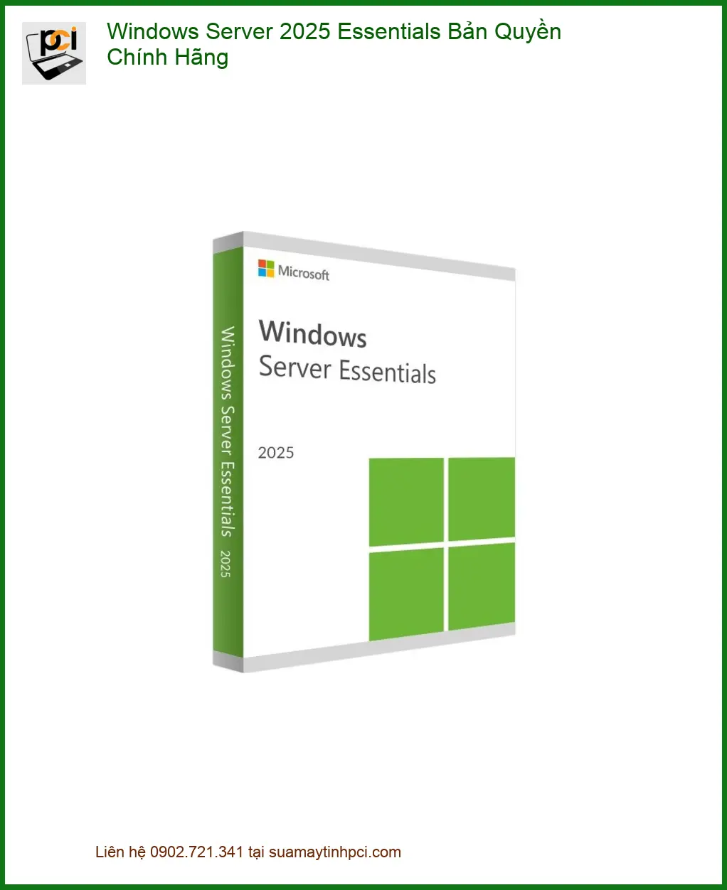 Windows Server Essentials Chính Hãng - Cài Đặt Nhanh Tại TPHCM