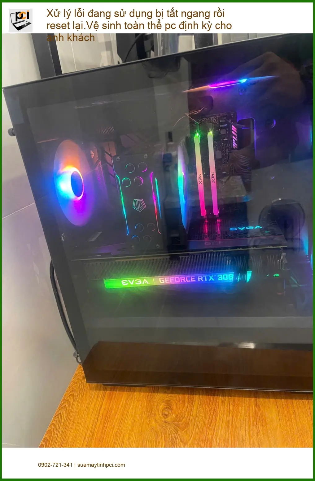 Anh Phúc Quận Phú Nhuận: Dịch vụ xử lý lỗi pc và vệ sinh định kỳ ảnh thực tế 1
