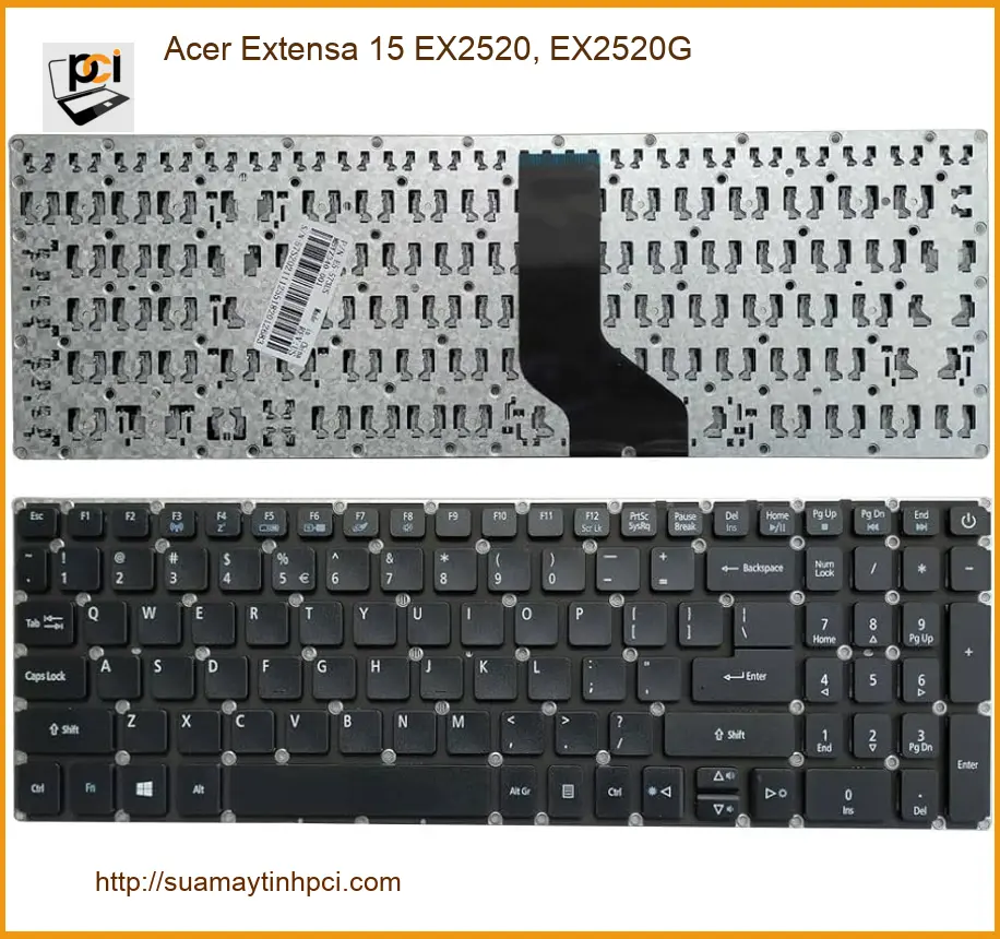 Bàn phím Laptop ACER Acer Extensa 15 EX2520, EX2520G