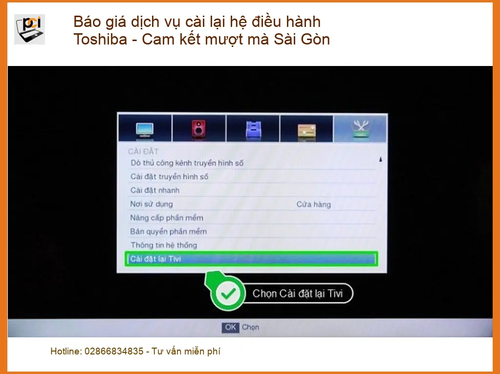 Sửa Laptop Cài HĐH Toshiba mượt mà – Báo giá dịch vụ nhanh Sài Gòn