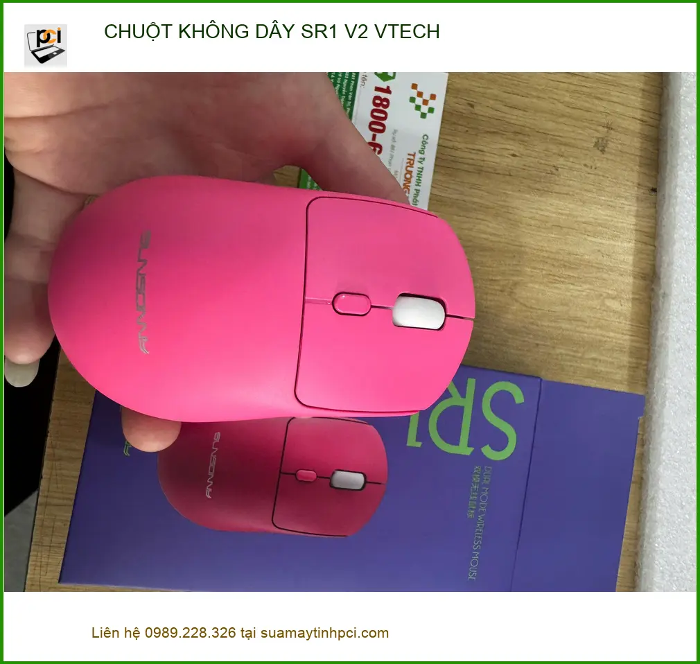 Cửa hàng sửa CHUỘT KHÔNG DÂY SR1 V2 VTECH Quận 10 - Anh Khoa cần thay switch ảnh thực tế 1