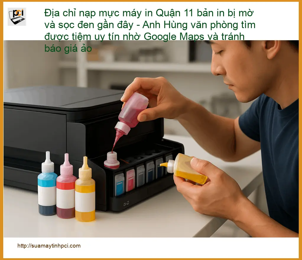 Sửa Chữa Nạp Mực Máy In Quận 11 bản mờ sọc đen – Gọi thợ tận nơi