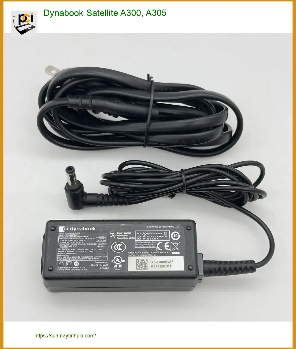Sạc Laptop Dynabook Satellite A300, A305