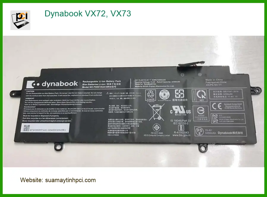 Pin Laptop Dynabook VX72, VX73 - Thay Mới Nhanh Tại Trung Tâm TPHCM