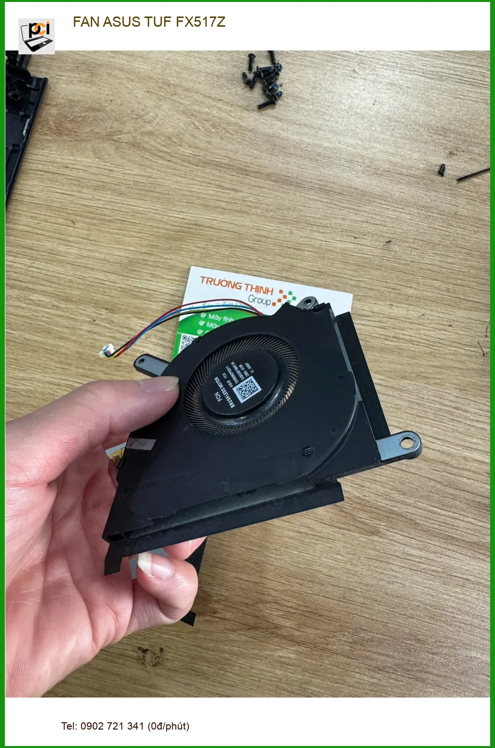 Chú Nhật gặp sự cố quạt laptop kêu ồn - Thay FAN ASUS TUF FX517Z Quận 10 ảnh thực tế 1