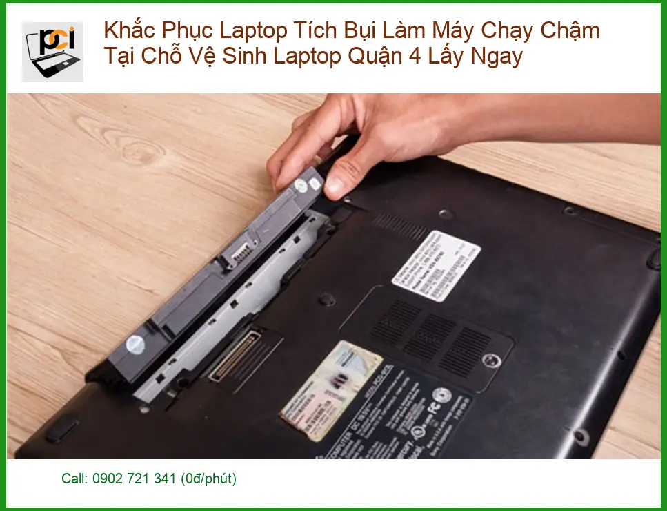 Vệ Sinh Laptop Khắc Phục Tích Bụi Làm Máy Chạy Chậm Tại Chỗ Quận 4 Lấy Ngay
