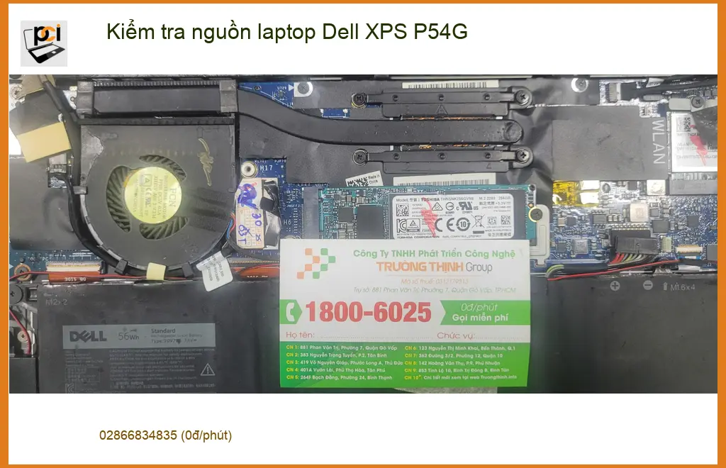 Bạn Hải sinh viên cần kiểm tra nguồn laptop Dell XPS P54G Quận Bình Tân