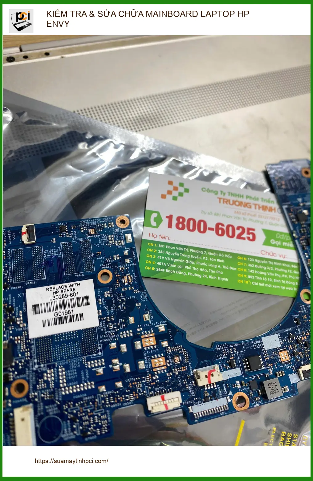 Anh Khoa ở Quận 12 tìm chỗ sửa mainboard laptop HP Envy lấy ngay ảnh thực tế 1