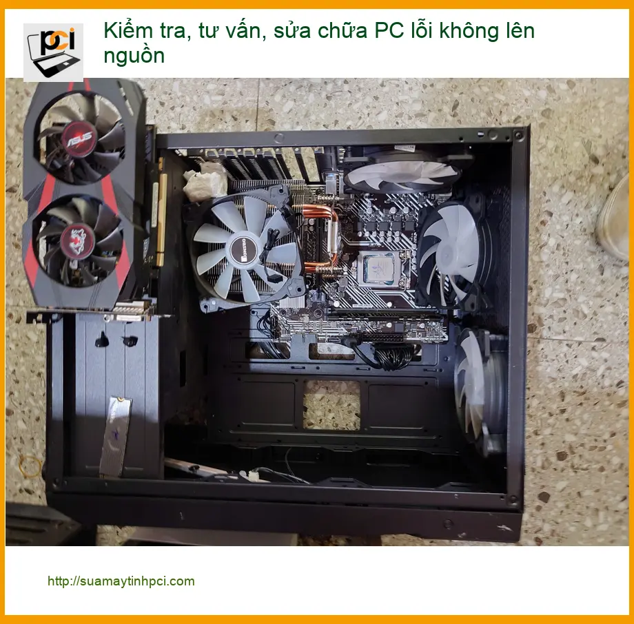 Chú Tiến thợ cơ khí gặp sự cố máy tính – Sửa PC lỗi không lên nguồn Quận 7