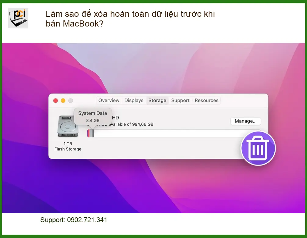Macbook Làm sao để xóa hoàn toàn dữ liệu – Hướng dẫn chi tiết từ chuyên gia PCI