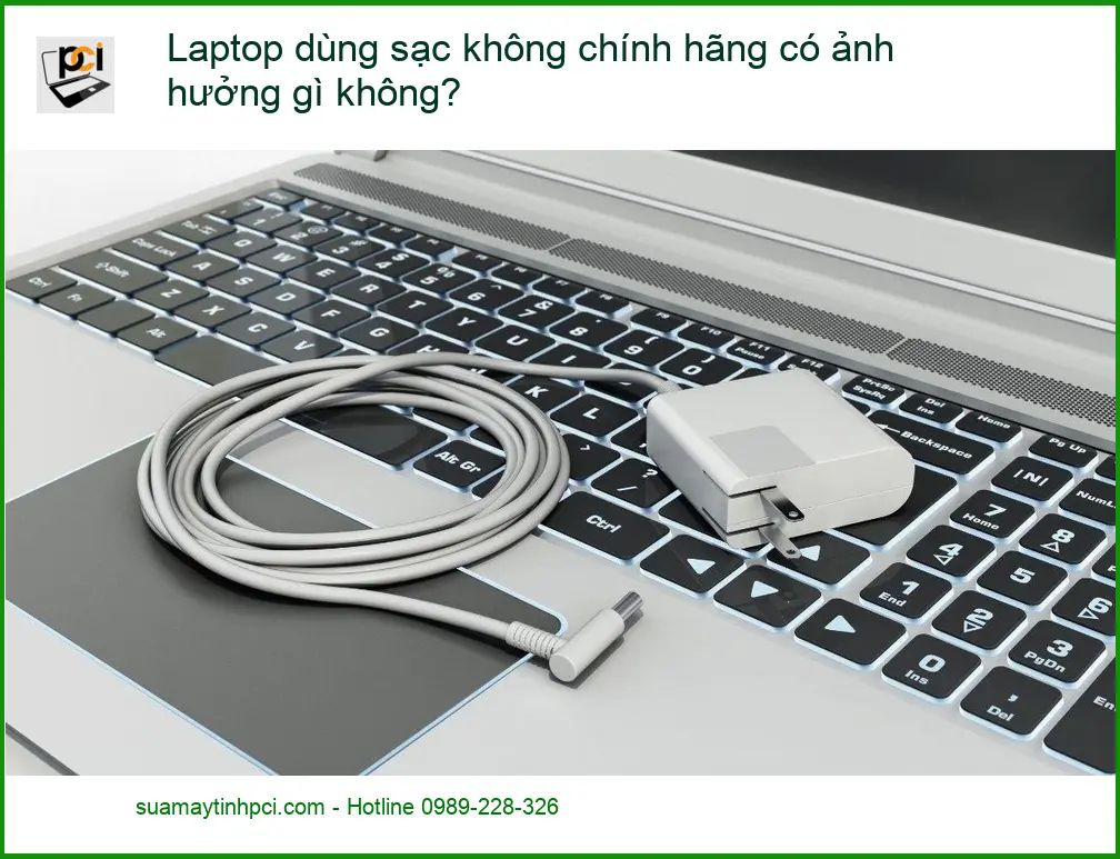 Laptop dùng sạc không chính hãng ảnh hưởng? – Trung tâm sửa máy tính TPHCM