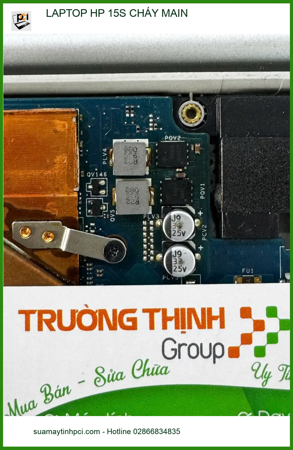 Tiệm khắc phục LAPTOP HP 15S CHÁY MAIN Quận 10: Câu chuyện anh Bảo