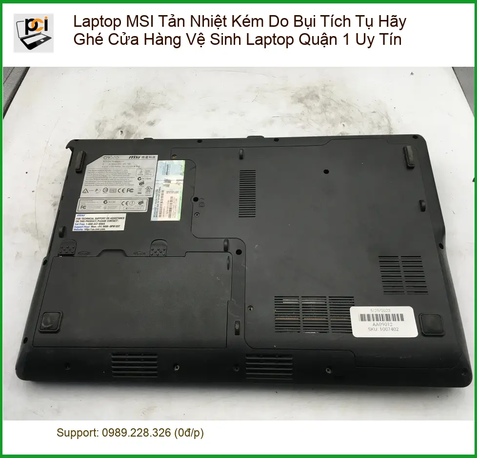 Vệ Sinh Laptop MSI Tản Nhiệt Kém Bụi Quận 1 – Cửa hàng uy tín gần đây