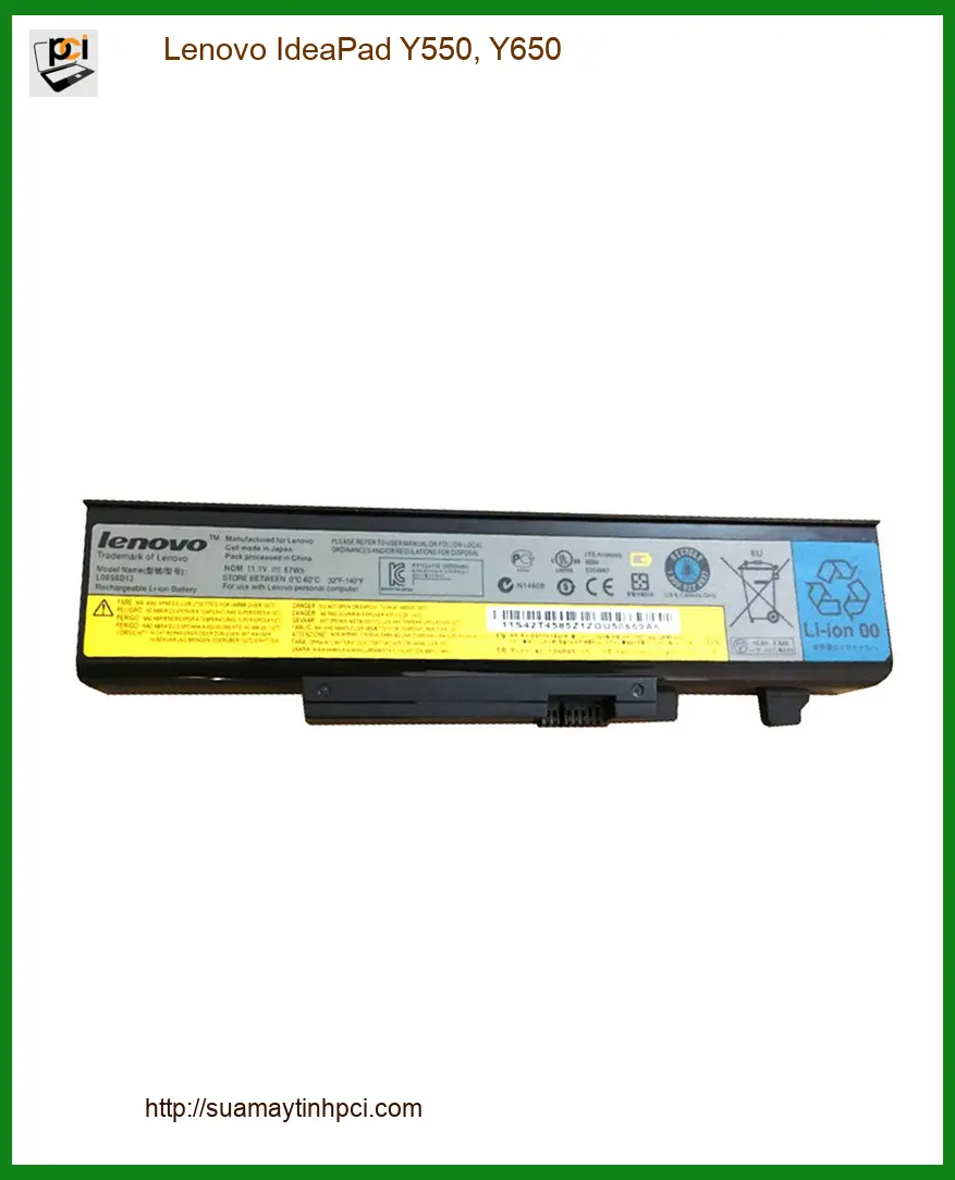 Pin Laptop Lenovo IdeaPad Y550/Y650 - Thay Mới Nhanh Chóng Tại TPHCM