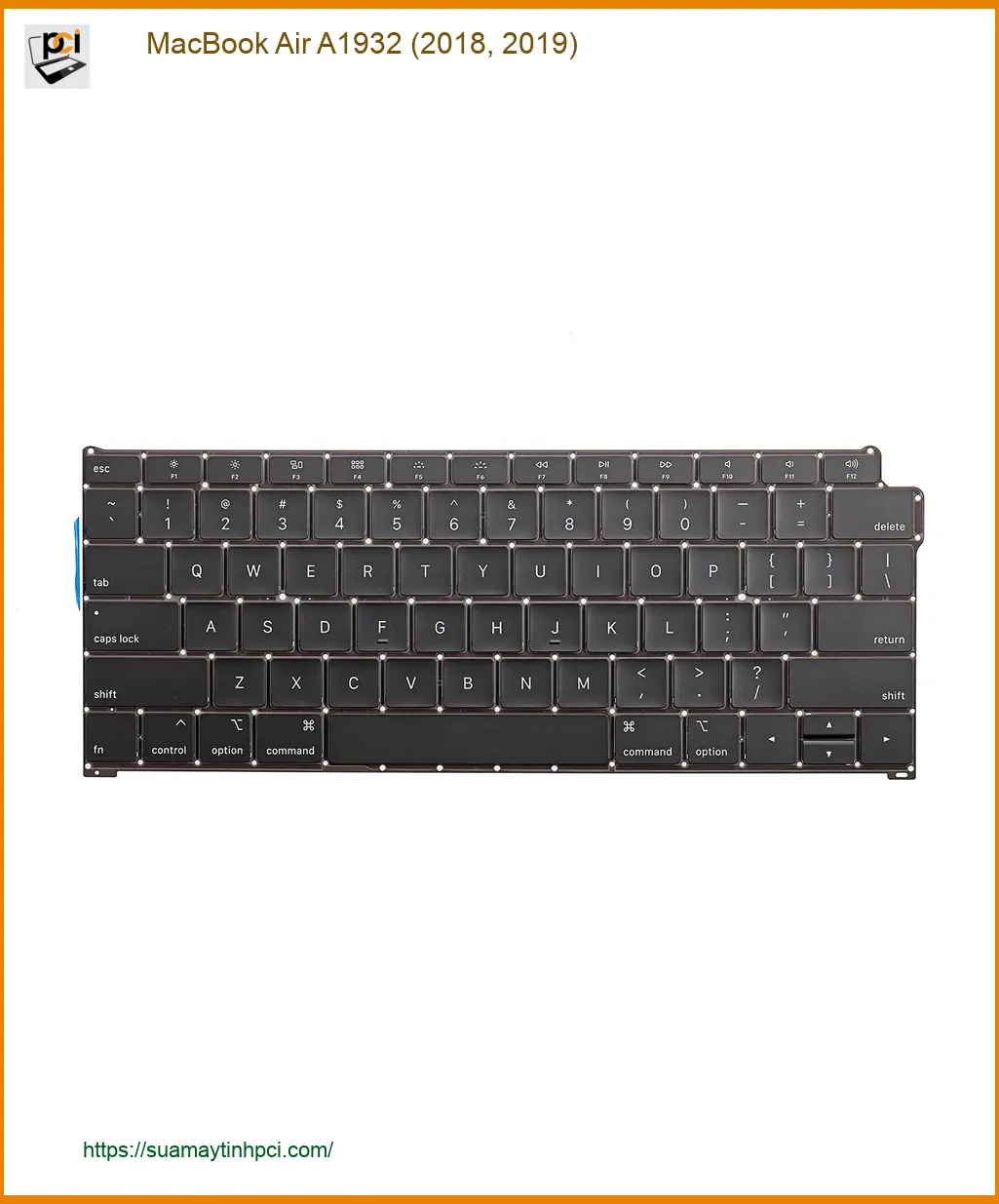 Bàn phím Laptop APPLE MacBook Air A1932 - Thay Lấy liền | Giá rẻ TPHCM