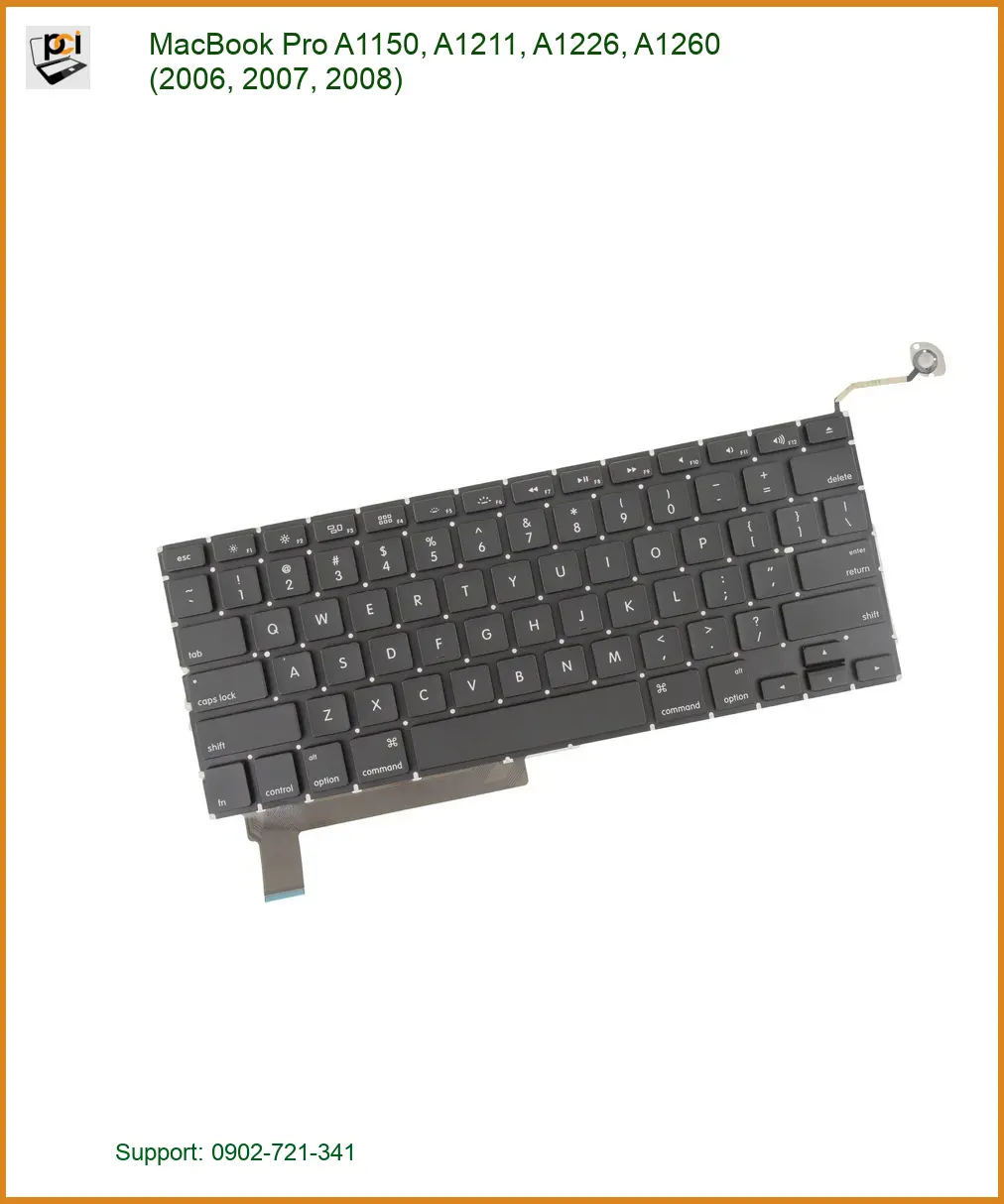 Bàn phím Macbook Pro A1150-A1260 | Thay nhanh, lấy ngay tại TPHCM