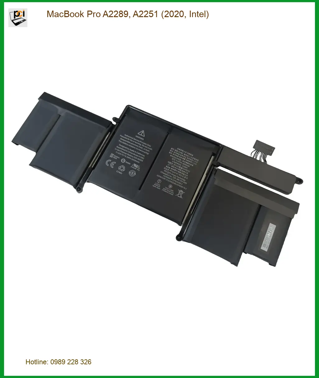 Pin Laptop APPLE MacBook Pro A2289, A2251 - Thay Nhanh Trong Ngày Giá Rẻ TPHCM