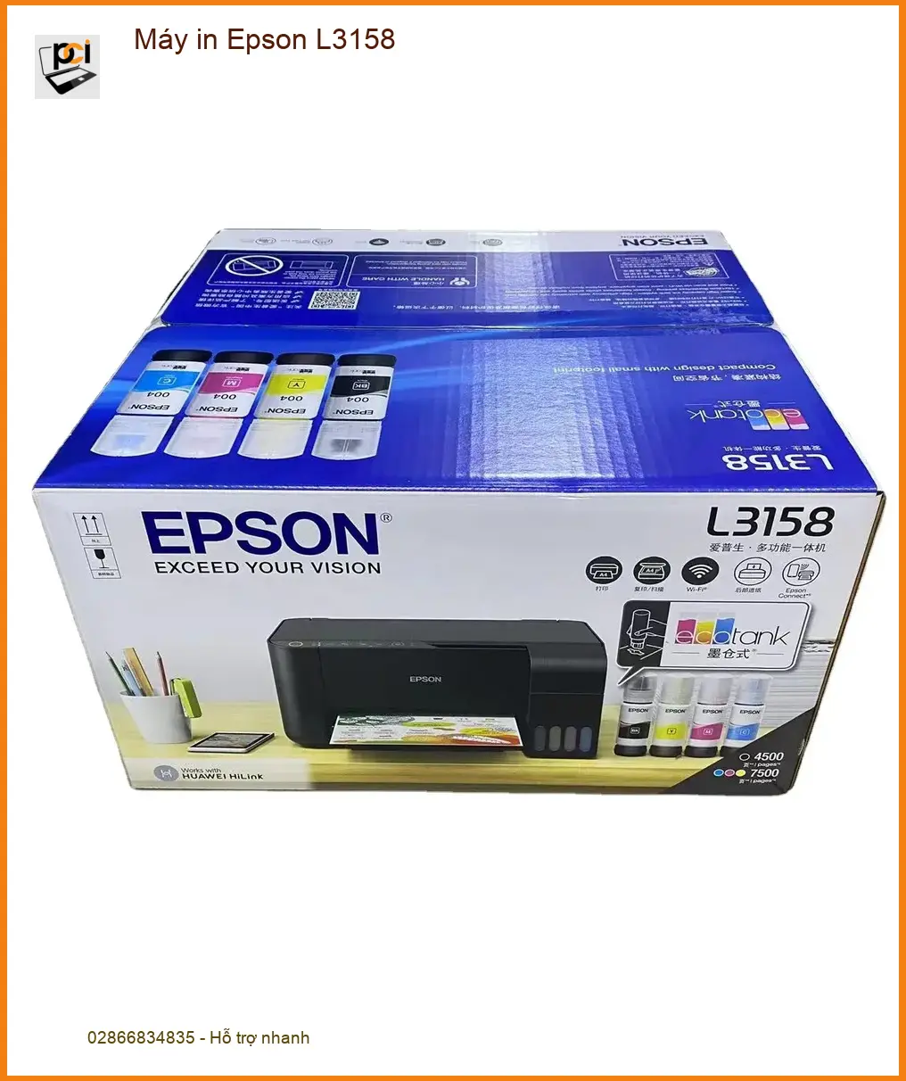 Máy in Epson L3158 - Sửa Nhanh Gần Đây | Nạp Mực Giá Rẻ TPHCM Tận Nơi