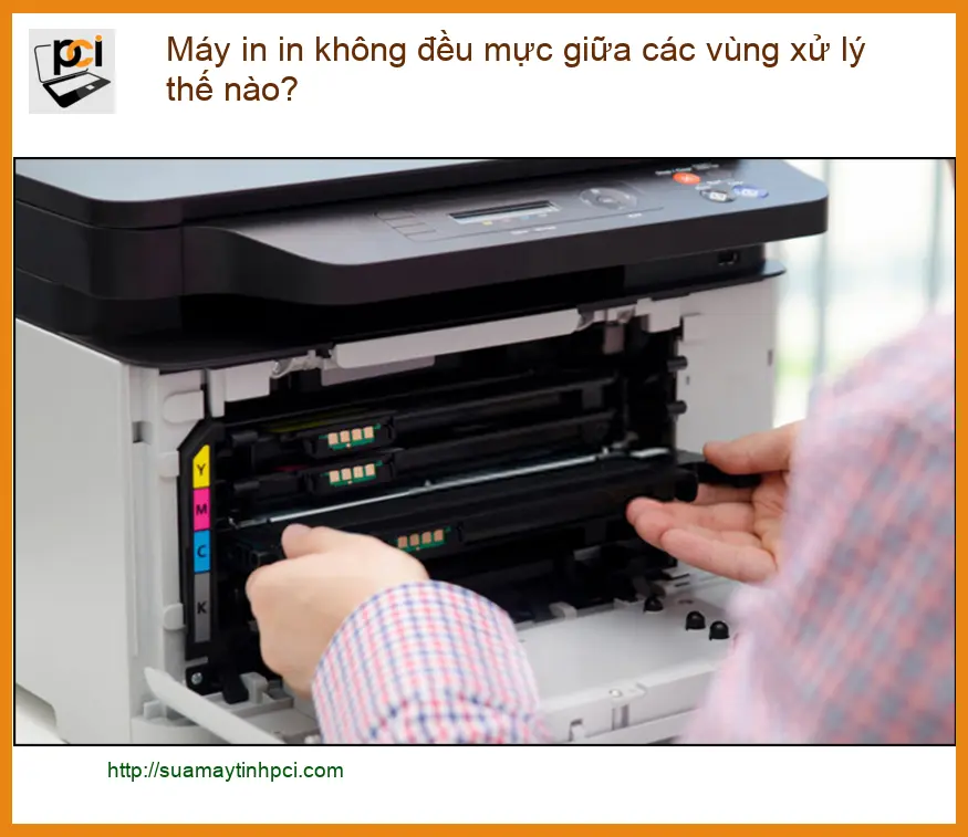 Thủ thuật Máy in không đều mực giữa các vùng – Cách tự xử lý tại nhà