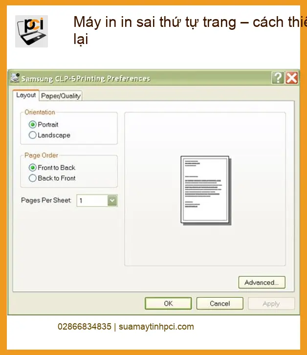Thủ thuật Máy in sai thứ tự trang – Cách tự xử lý tại nhà