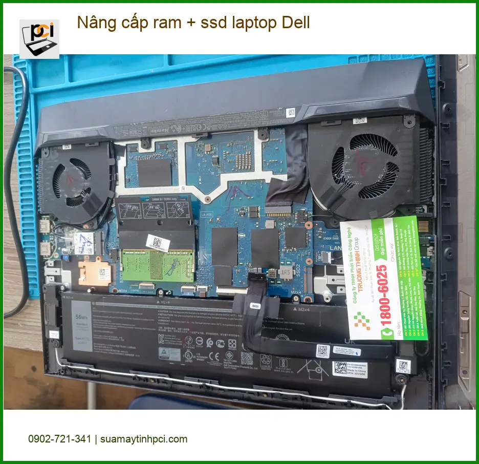 Anh Khôi thiết kế đồ họa ở Quận Tân Phú hài lòng nâng cấp ram + ssd laptop Dell ảnh thực tế 1