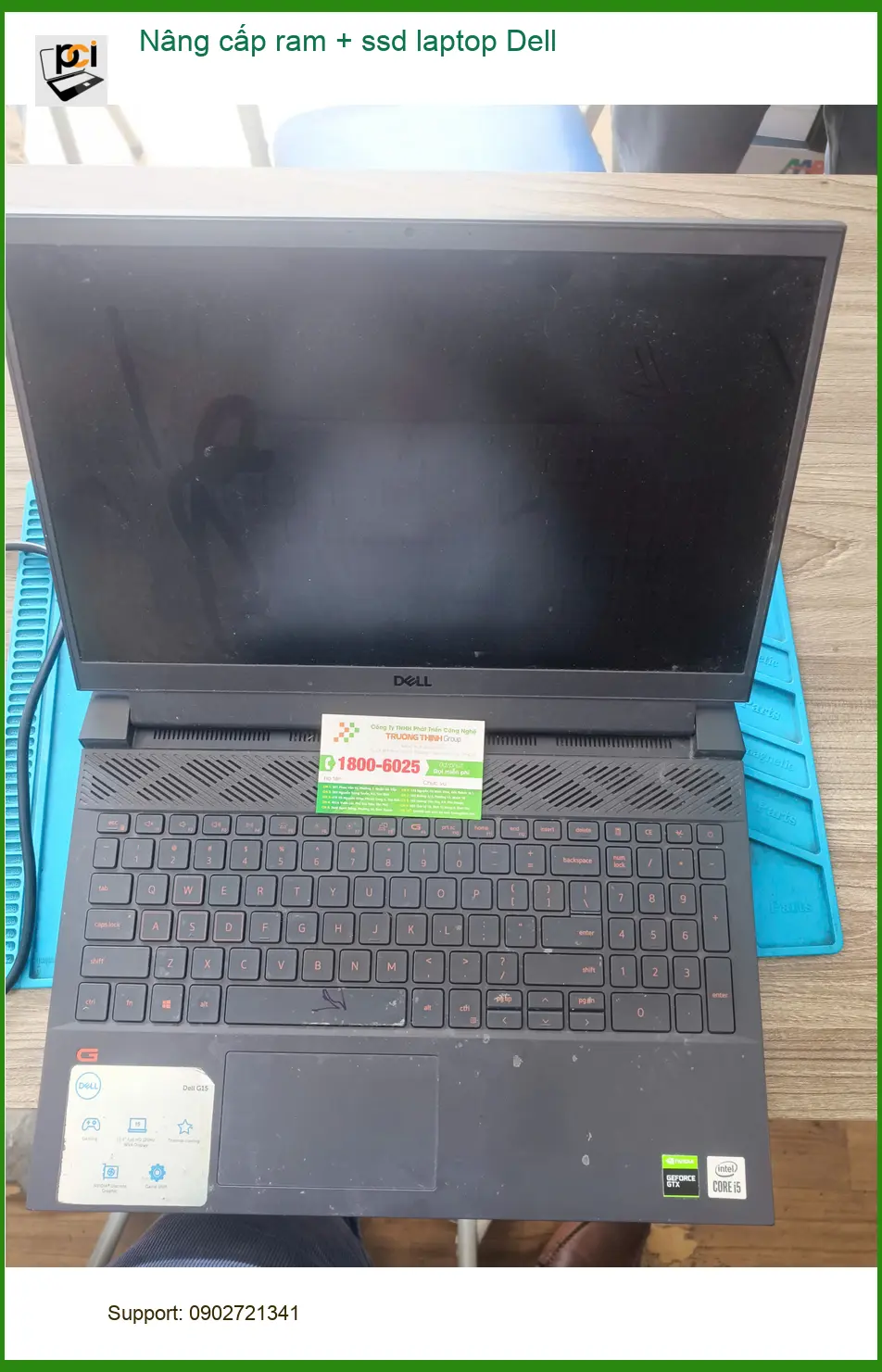 Anh Khôi thiết kế đồ họa ở Quận Tân Phú hài lòng nâng cấp ram + ssd laptop Dell ảnh thực tế 2