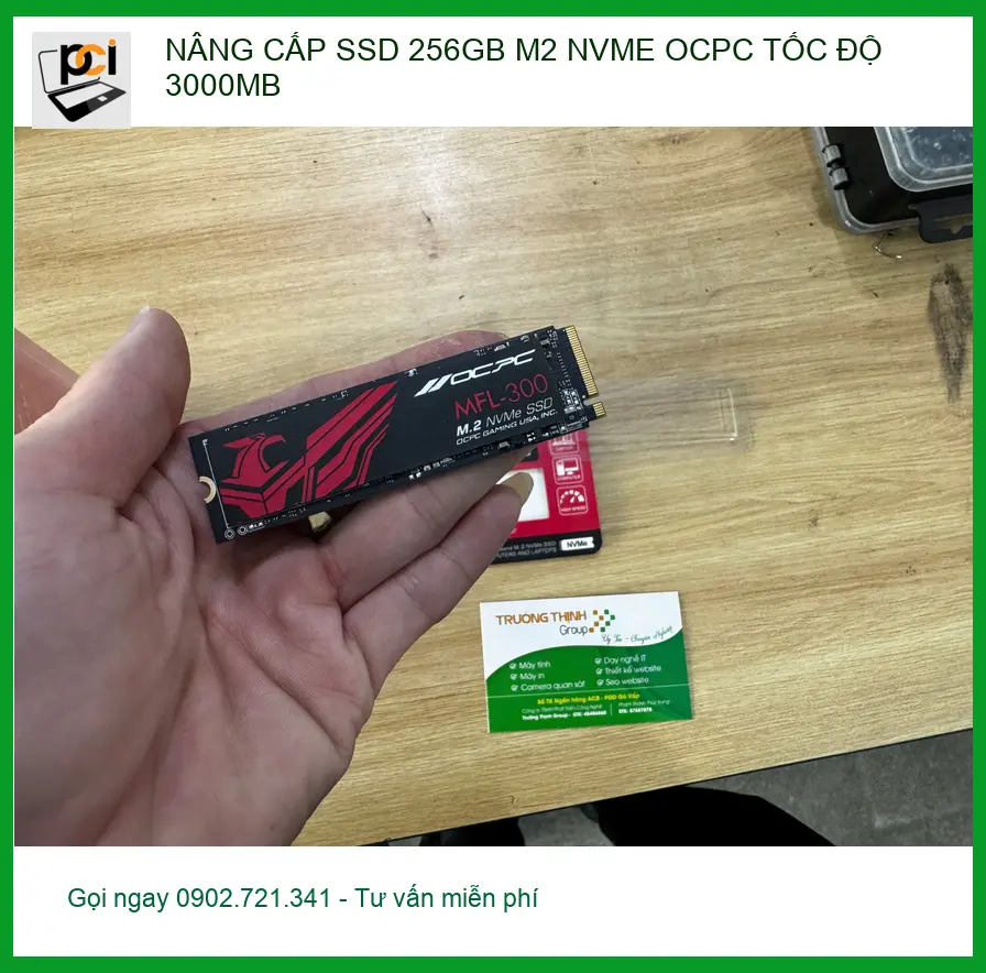 Dịch vụ nâng cấp SSD 256GB M2 NVME OCPC Quận 10 – Anh Tùng lập trình viên