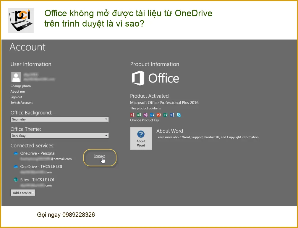 Văn phòng Office không mở tài liệu OneDrive – Sửa lỗi nhanh TPHCM