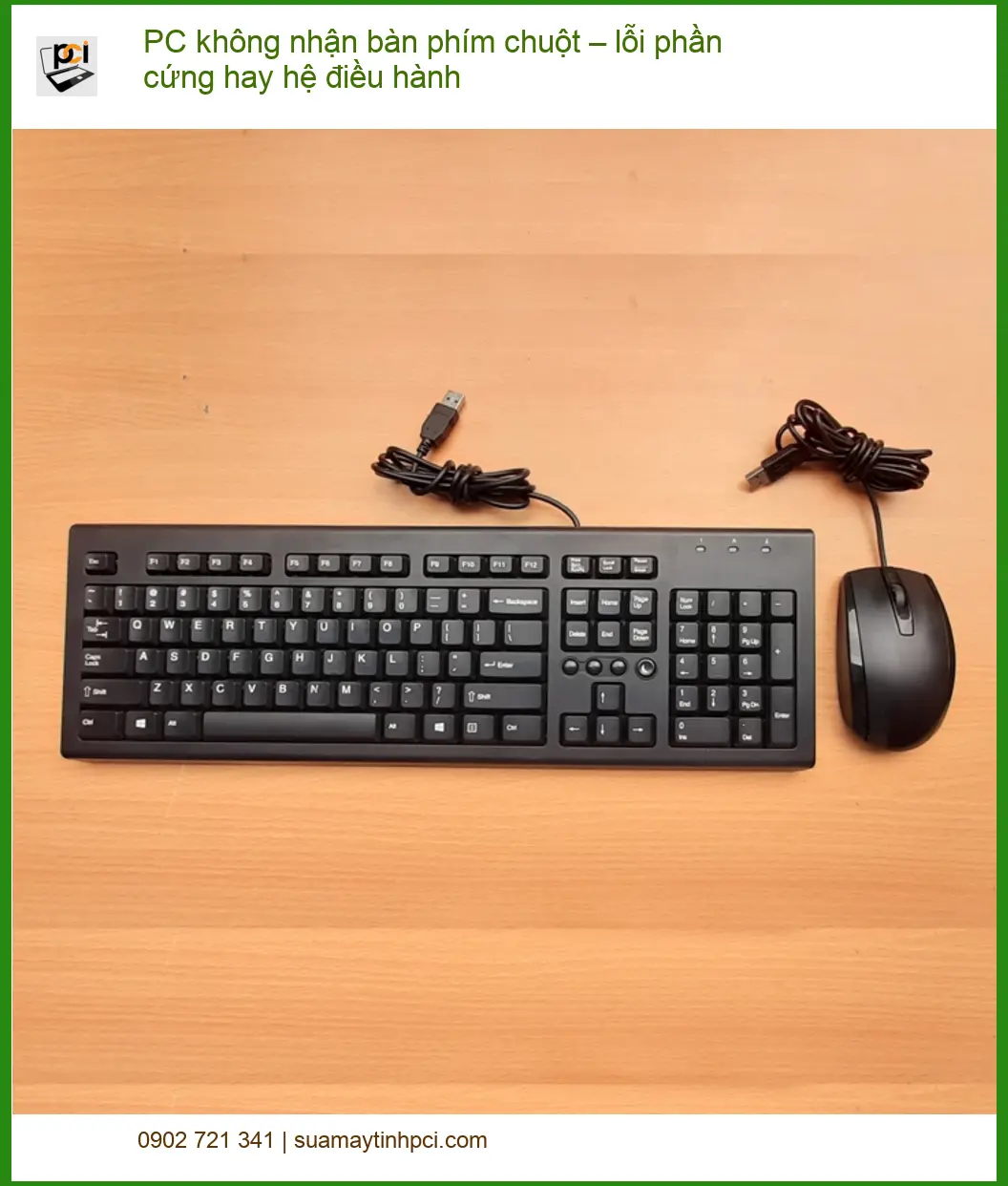 PC không nhận bàn phím chuột lỗi phần cứng – Trung tâm sửa gần đây