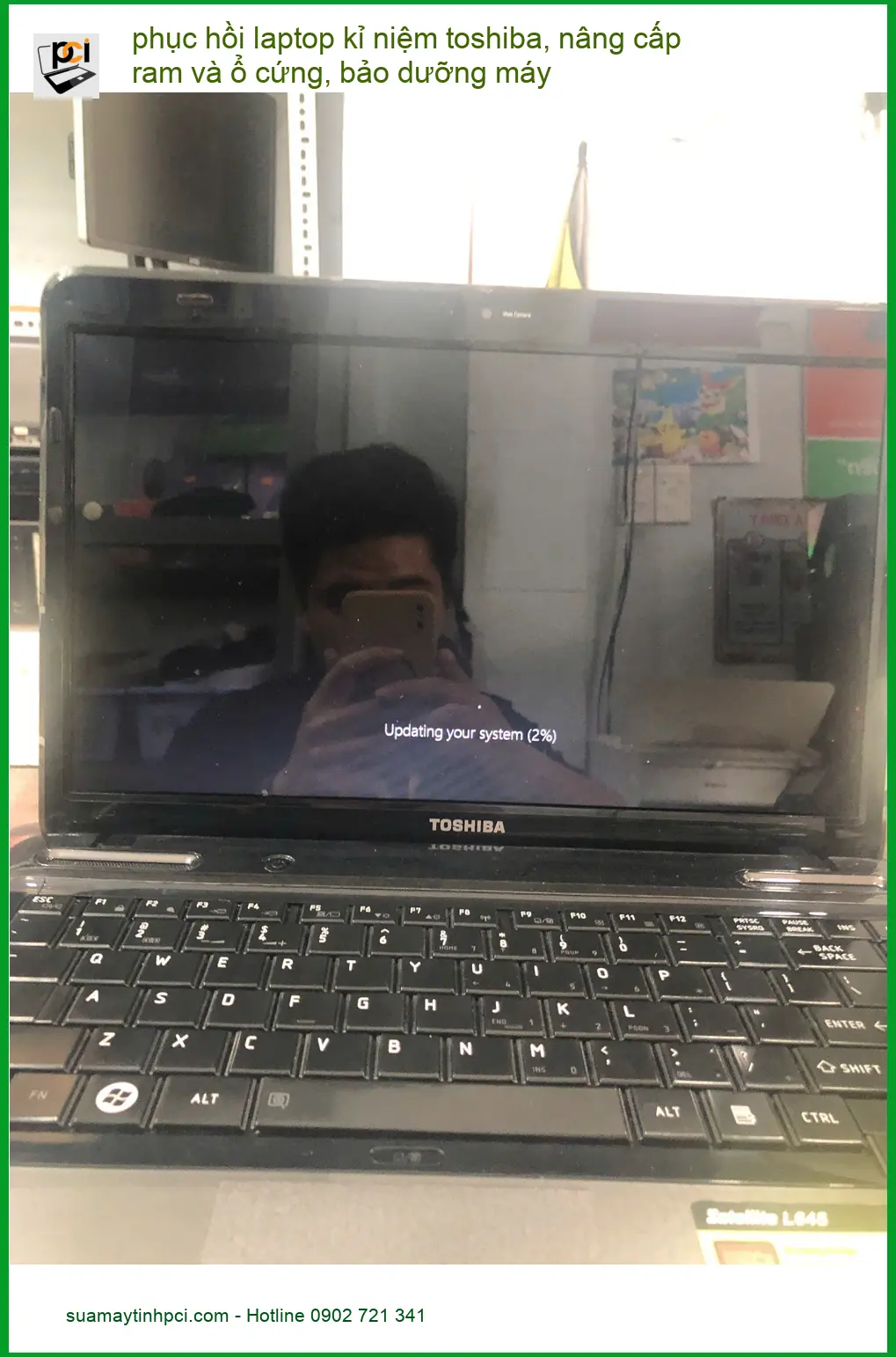 Anh Đạt kỹ sư nâng cấp RAM/SSD và bảo dưỡng laptop tại Quận Bình Thạnh ảnh thực tế 1