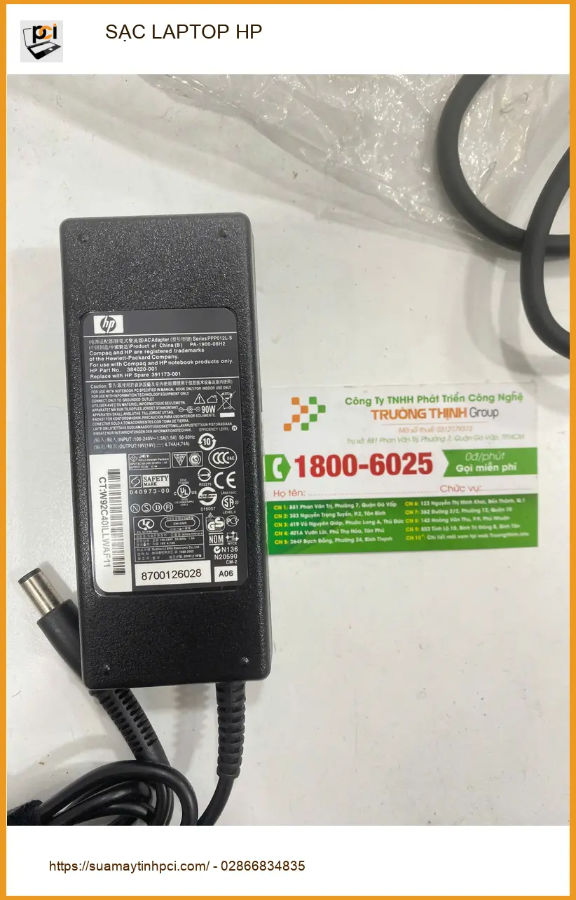 Cửa hàng SẠC LAPTOP HP Quận Gò Vấp lấy liền – Cô Thủy giáo viên lỡ hỏng sạc