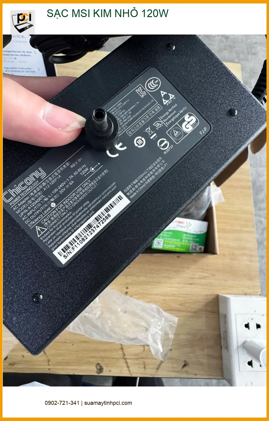 Anh Phước kẹt việc – Dịch vụ Thay Sạc MSI Kim Nhỏ 120W Quận 10 uy tín