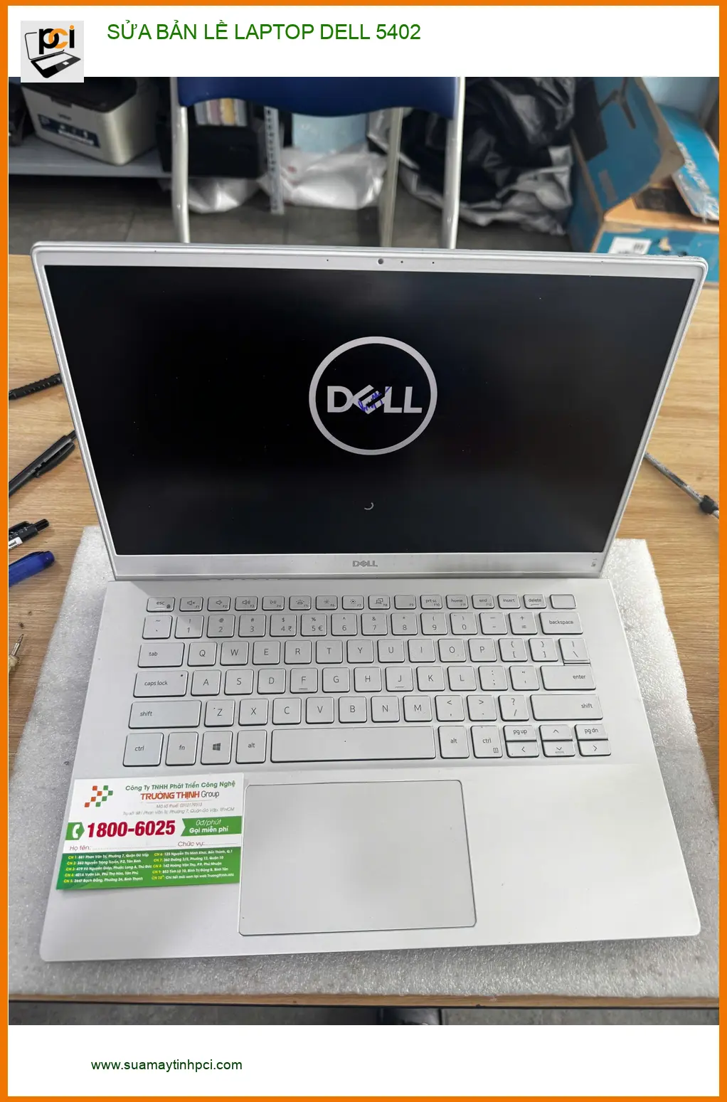 Anh Quân sinh viên tìm dịch vụ sửa bản lề laptop Dell 5402 Quận 10 ảnh thực tế 1