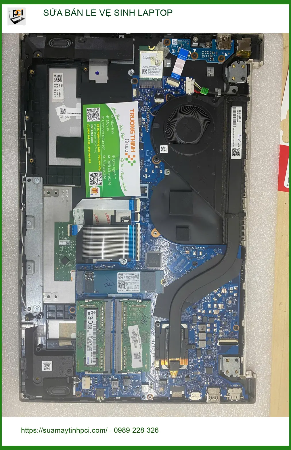 Chú Phúc kỹ sư lo lắng - Sửa bản lề vệ sinh laptop Quận Gò Vấp lấy liền ảnh thực tế 2