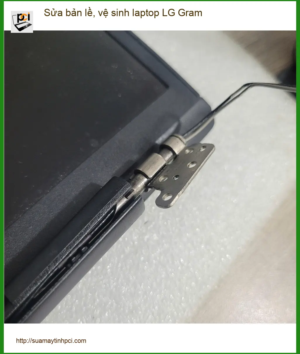 Anh Khang shipper sửa bản lề, vệ sinh laptop LG Gram Quận Tân Bình ảnh thực tế 1