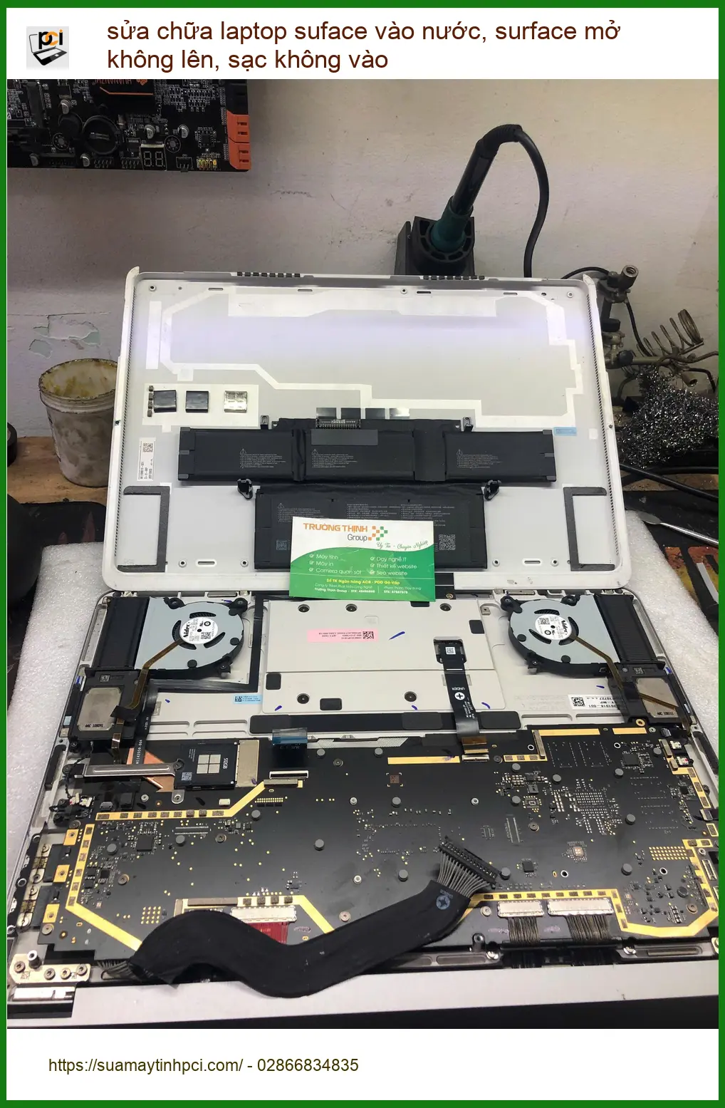 Anh Trực kiến trúc sư sửa chữa surface vào nước, không lên ở Quận Bình Thạnh