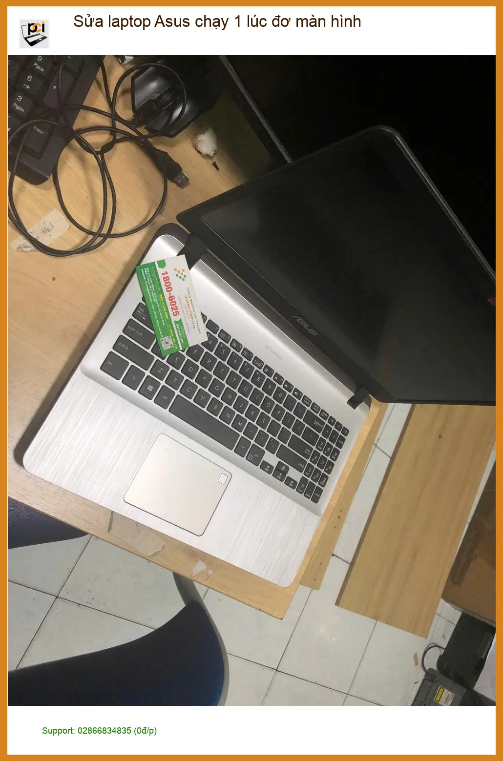Tiệm Sửa laptop Asus đơ màn hình Quận Bình Tân - Anh Quân tìm nơi uy tín ảnh thực tế 1